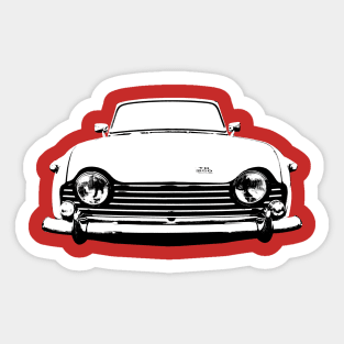 Triumph TR250 1960s British classic car monoblock black/white Sticker